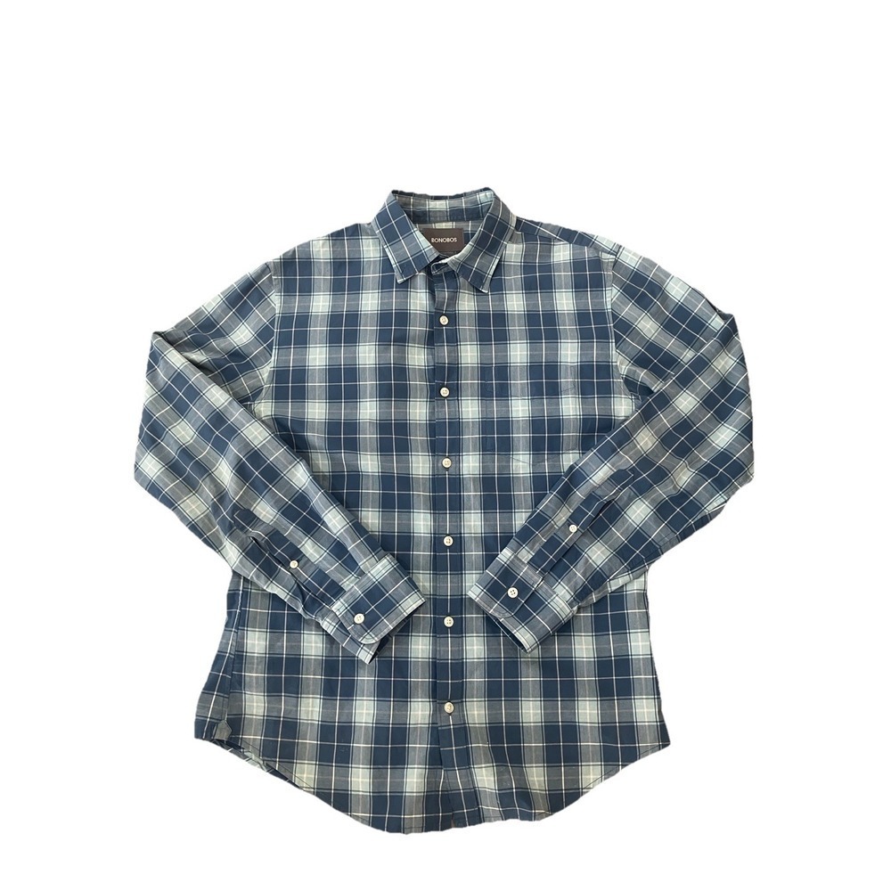 Bonobos Flannel Slim Fit M Blue